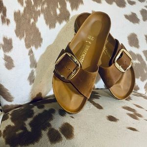 Birkenstock Big Buckle Madrid Cognac 40